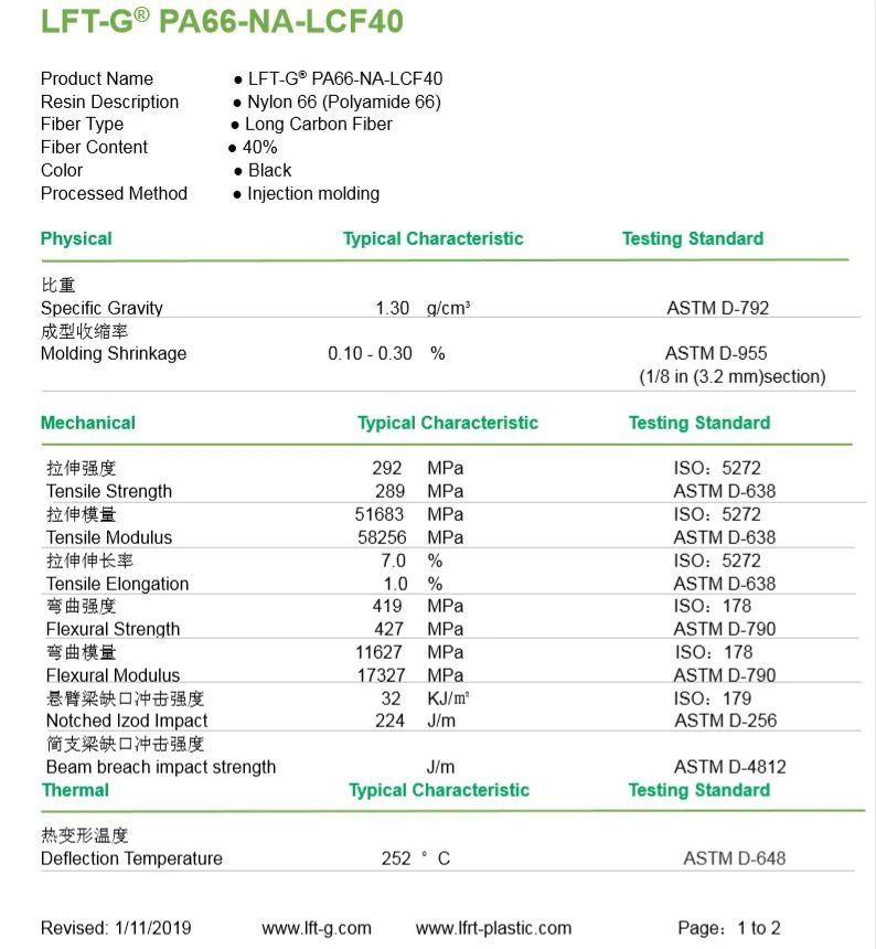 LFT PA66 cf40-LCF40